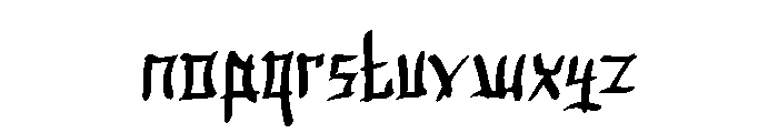 Jap And Handwrite Font LOWERCASE