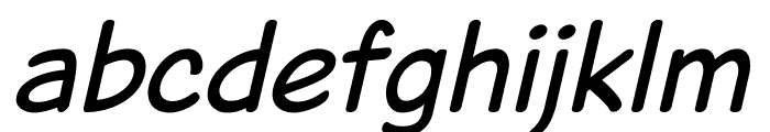 Jarble Italic Font LOWERCASE