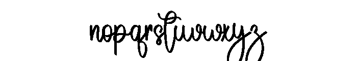 Jasmine2 Font LOWERCASE