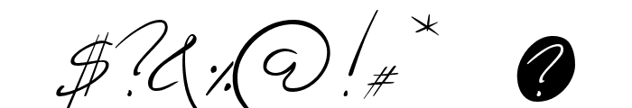 Jaspers Handwriting Regular Font OTHER CHARS