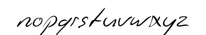 Jaspers Handwriting Regular Font LOWERCASE