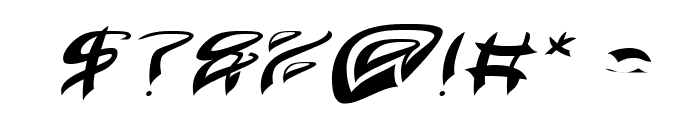 Java Island Italic Font OTHER CHARS