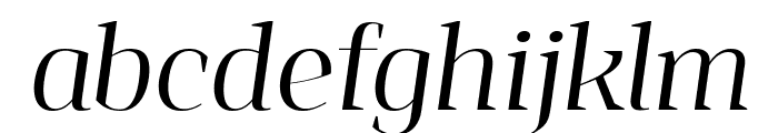 Jaymont PERSONAL Light Italic Font LOWERCASE