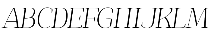 Jaymont PERSONAL Thin Italic Font UPPERCASE