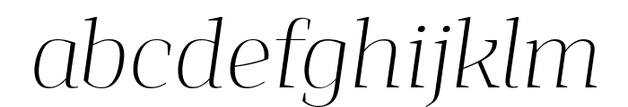 Jaymont PERSONAL Thin Italic Font LOWERCASE