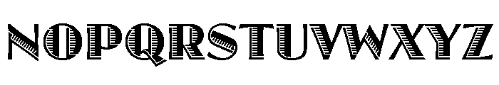 Jazz LET Plain Font UPPERCASE