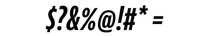 JAF Bernina Sans Compressed Bold Italic Font OTHER CHARS