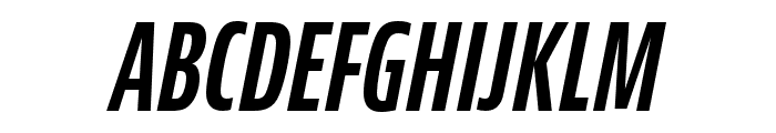 JAF Bernina Sans Compressed Bold Italic Font UPPERCASE