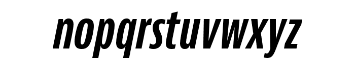 JAF Bernina Sans Compressed Bold Italic Font LOWERCASE