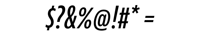 JAF Bernina Sans Compressed Semibold Italic Font OTHER CHARS