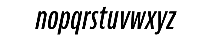 JAF Bernina Sans Compressed Semibold Italic Font LOWERCASE