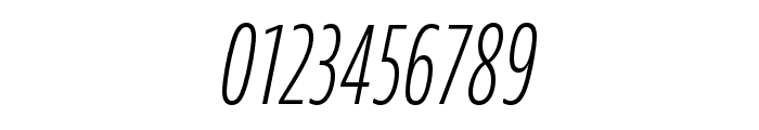 JAF Bernino Sans Compressed Light Italic Font OTHER CHARS
