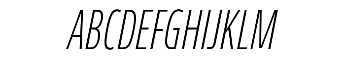 JAF Bernino Sans Compressed Light Italic Font UPPERCASE