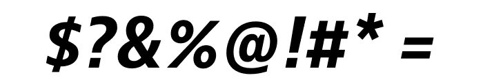 JAF Bernino Sans Narrow Bold Italic Font OTHER CHARS