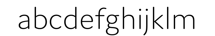 JAF Domus Extralight Font LOWERCASE