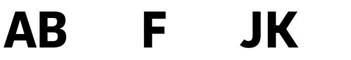 JAF Facit Bold Font UPPERCASE
