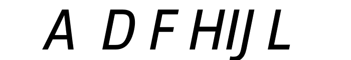 JAF Facit Regular Italic Font UPPERCASE