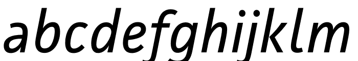 JAF Facit Regular Italic Font LOWERCASE