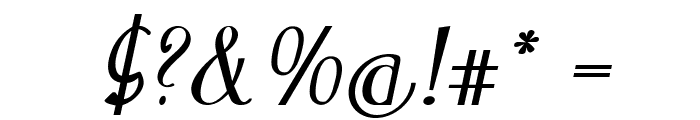 Jangle-BoldItalic Font OTHER CHARS