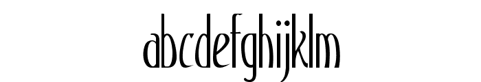 Jangle-CondensedBold Font LOWERCASE