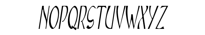 Jangle-CondensedItalic Font UPPERCASE