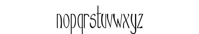 Jangle-CondensedRegular Font LOWERCASE