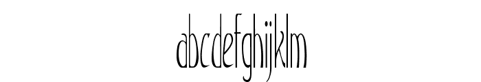 Jangle-ExtracondensedRegular Font LOWERCASE