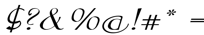 Jangle-ExtraexpandedItalic Font OTHER CHARS