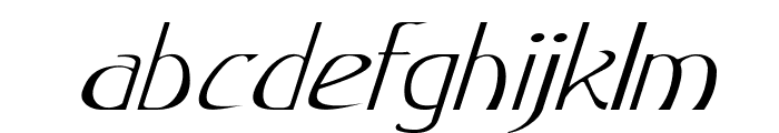 Jangle-ExtraexpandedItalic Font LOWERCASE