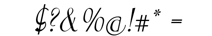 Jangle-Italic Font OTHER CHARS