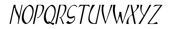 Jangle-Italic Font UPPERCASE