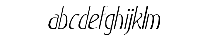 Jangle-Italic Font LOWERCASE