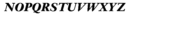 Janson URW Bold Italic Font UPPERCASE