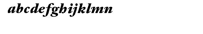Janson URW Bold Italic Font LOWERCASE