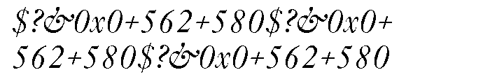 Janson URW Light Italic Font OTHER CHARS
