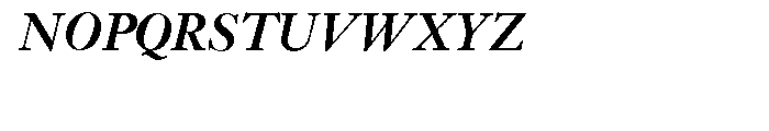 Janson URW Medium Italic Font UPPERCASE