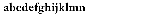Janson URW Medium Font LOWERCASE
