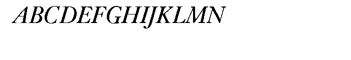 Janson URW Regular Italic Font UPPERCASE