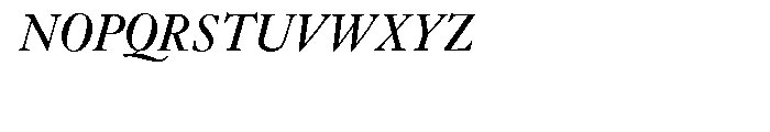 Janson URW Regular Italic Font UPPERCASE