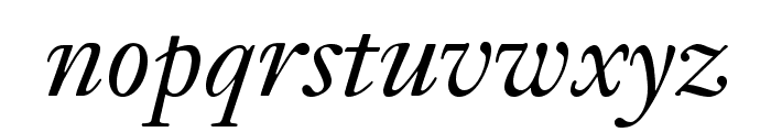 JansonTextLTStd-Italic Font LOWERCASE