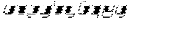 Jakone Inline Italic Font OTHER CHARS