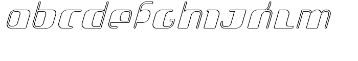 Jakone Outline Italic Font UPPERCASE