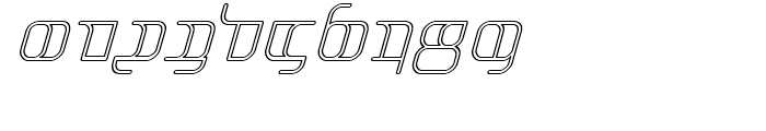 Jakone Twin Italic Font OTHER CHARS