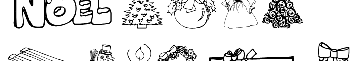 Janda Christmas Doodles Regular Font LOWERCASE