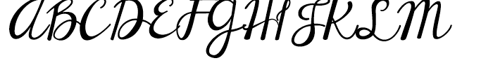 Janda Elegant Handwriting Regular Font UPPERCASE