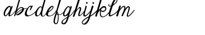 Janda Elegant Handwriting Regular Font LOWERCASE