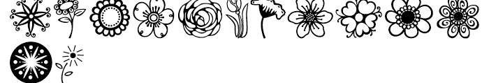 Janda Flower Doodles Regular Font LOWERCASE