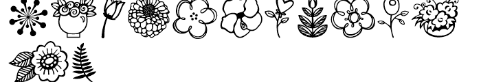 Janda Flower Doodles Regular Font LOWERCASE