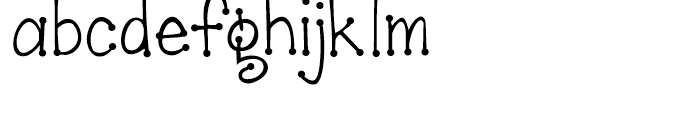 Janda Scrapgirl Dots Regular Font LOWERCASE