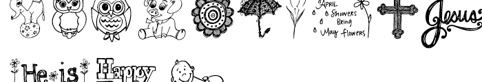 Janda Spring Doodles Regular Font LOWERCASE
